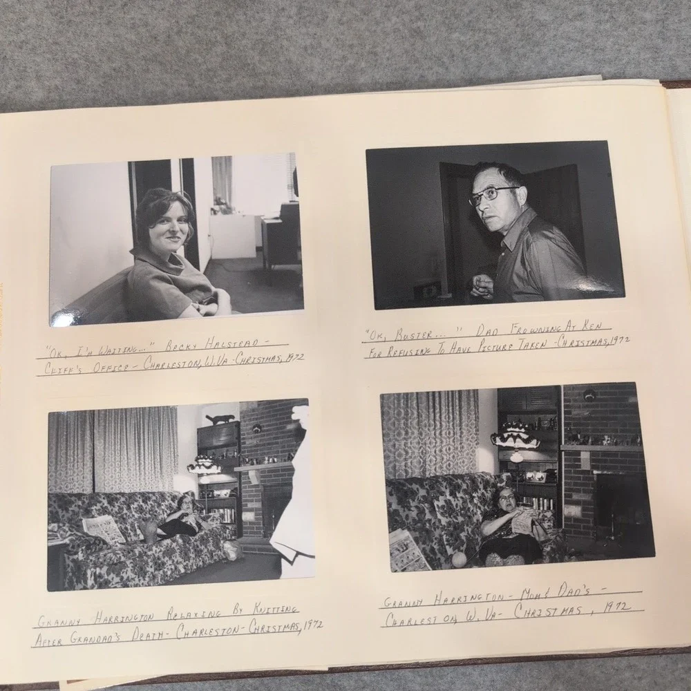 Vtg 1972-1973 Charleston WV Harrington Family Album USAF Col Patricia Harrington - Picture 11 of 16